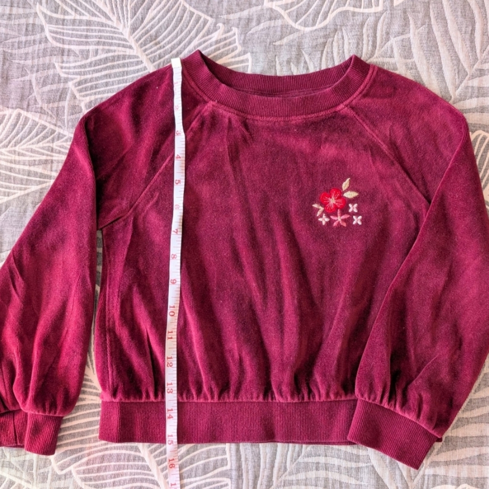 Cat & Jack Girl Kids Velvet Sweater
